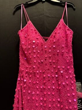 Jovani Bright Pink Evening Slip size 4